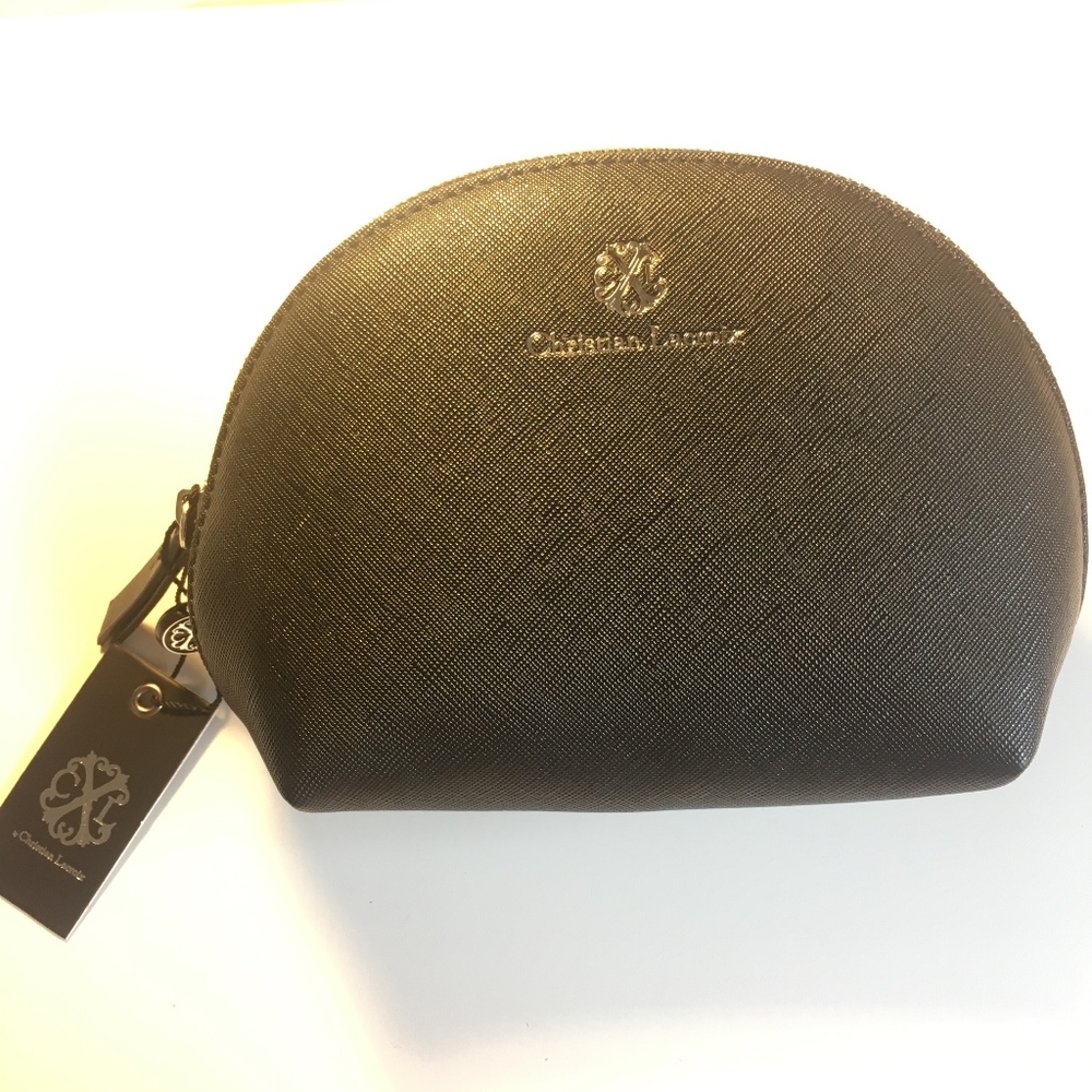 NWT CHRISTIAN LACROIX LUCIE COSMETIC BAG BLACK
